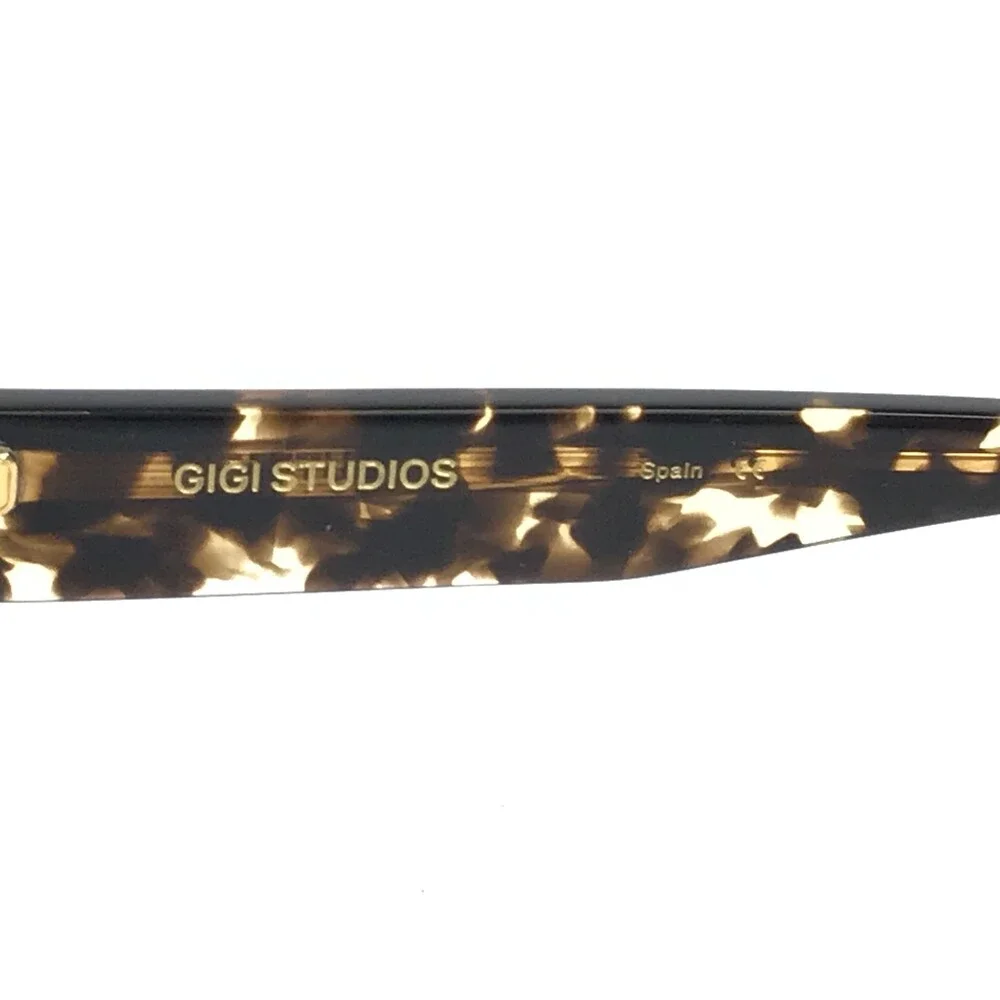 Gigi Studios Eyeglasses Frames ZARA GS1003/07O Green Tortoise Cat Eye 52-19-140